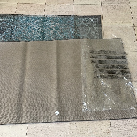 Elegant Blue and Gray Patterned Rug 30”x46” 1 Left! - Picture 4 of 4